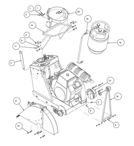 Section 03 Diagram and Parts List for MK-2425SSP 170958 MK Diamond Concrete Saw